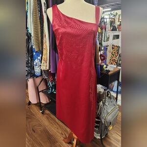 CDC Red One-Shoulder Dress